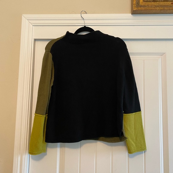 Habitat Colorblock Sweater - Black, Olive, and Yellow - Picture 3 of 6